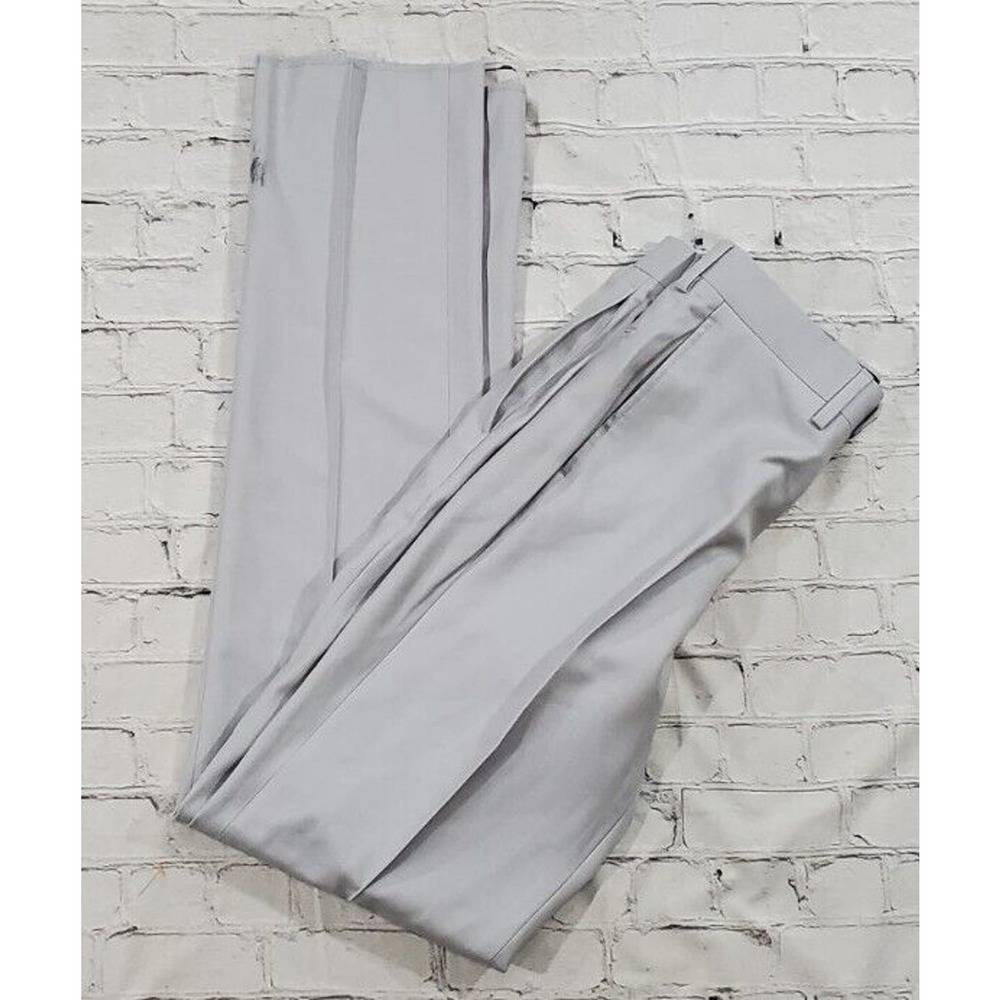 Paul Frederick Dres Slacks Pants 100% Wool Gray Tailored Fit MENS SIZE 30 Unhem - Picture 5 of 7